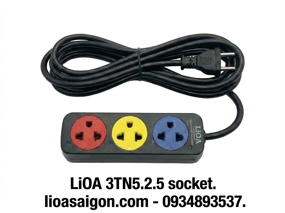 Ổ CẮM LiOA 3TN5.2.5 (5 MÉT - 5A)
